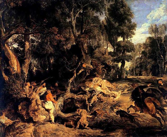 Peter Paul Rubens Wild-Boar Hunt oil painting image